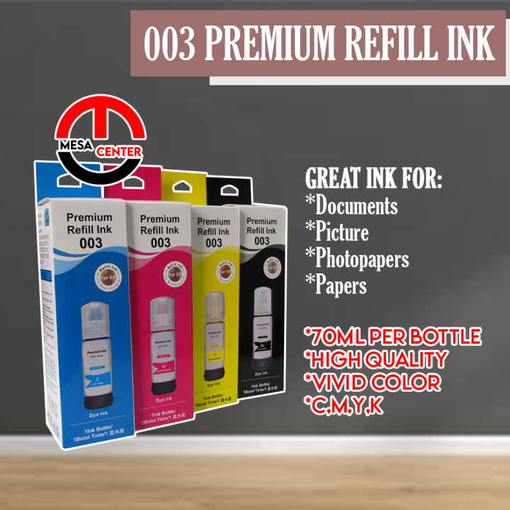 Compatible Refill Ink Epson Ink 003 Dye Ink for Inkjet Printer Epson