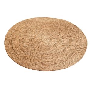 HGII 1PC Hand Woven Kitten Scratching Mat Round Wear-Resistant Rattan Cat Puppy Nest Rattan Cat Mattress Natural Cattail Cat Grinding Claw Toy For Cats Dogs