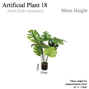 [WITH FREE GIFT] Monstera Artificial Plant Artificial Tree Free Planter Basket Free Plastic Plant Pot Indoor Plant Indoor Decoration Home Decor Fake Plant Tree Decor Tall Plant Pokok Hiasan Pokok Palsu Plant Decor Living Room Entrance Office