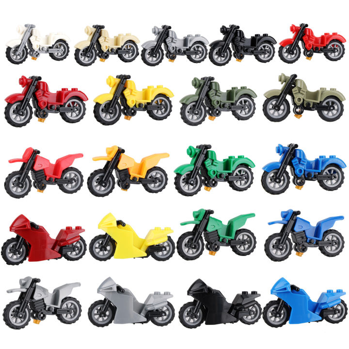 MOC Motorcycle Movie Scene Birthday Gift Education Toys For Children ...