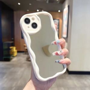 NEW MIRROR WAVY For Xiaomi Redmi A1 A2 2023 9A 9C 10 4G 10S 12 4G Mi12lite Note 8 9 10 11 11S 12 PRO M5S softcase silicone wave case dengan kaca new design trendy korean case