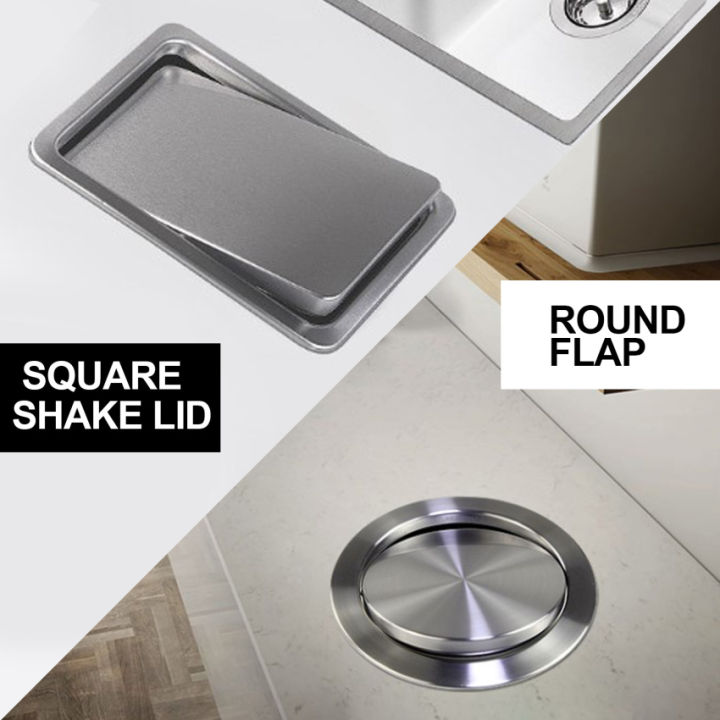 【100 Premium】1pc Stainless Steel Flap Flush Recessed BuiltIn Balance