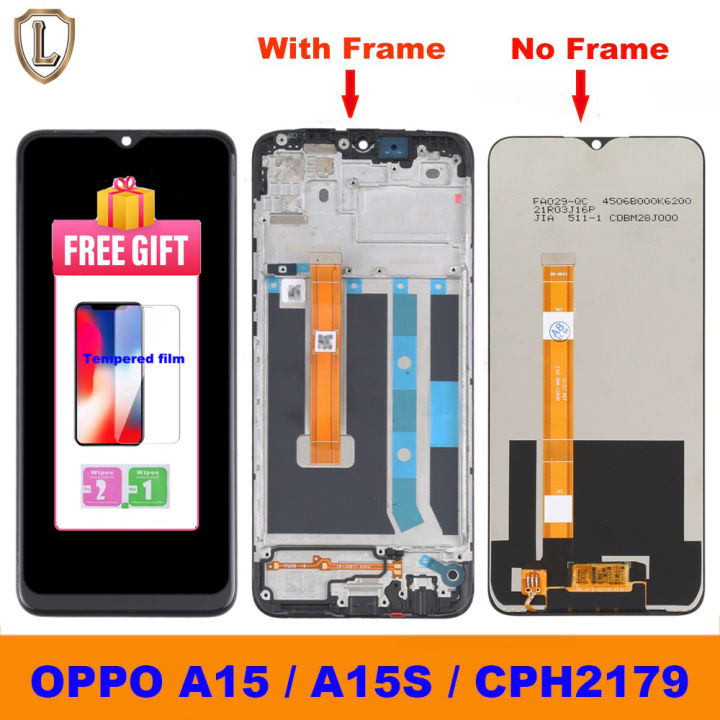 Kit Schermo LCD + Touch Per Oppo A15 (CPH2185) - Nero Con Cornice, 6.52 Pollici