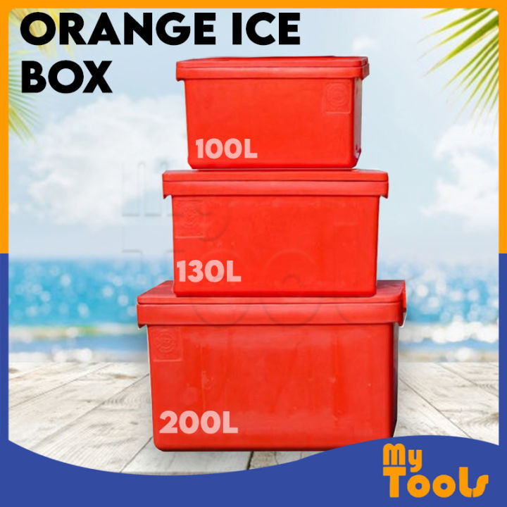100L 130L 200L Insulated Plastic Cooler Ice Box Fish Box Bucket