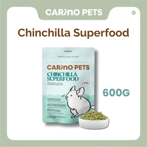[24HR SHIP] CARINO PETS CHINCHILLA SUPERFOOD 600G Premium Makanan Pellet Probiotics Cincila 龙猫饲料益生菌 粮食