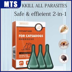 pet anti tick and flea and tick/flea remover spot treatment flea remover externalDual-effect deworm remover for dog&cat tick remover
