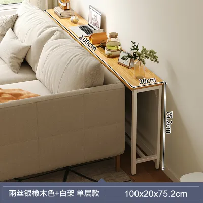 LALA-Sofa Storage Rack Double-Deck Behind Bedside Crevice Table Bedroom Bedside Table Jadual Lapisan Di Sisi Katil Storage Rack床边窄缝桌