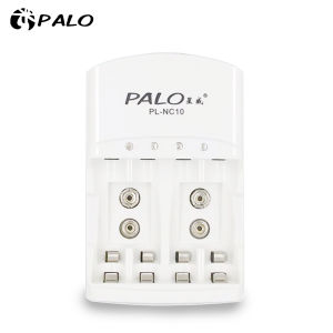 PALO Charger Baterai 4 Slot AA AAA 1.2V & Battery Kotak 9V NI-MH NI-CD