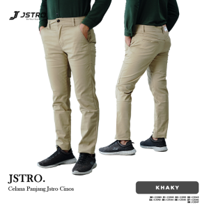 Jstro Celana Panjang Pria Chinos Twill Khaki