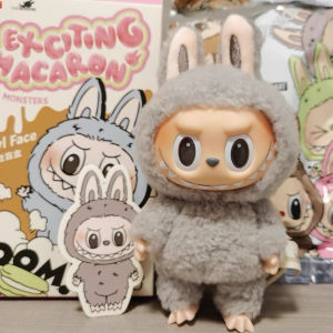 Hộp đồ chơi sưu tập Pop Mart labubu V1 Keychain búp bê 17cm Biển Muối dừa labubu mè đậu Đồ chơi nhồi bông ngồi xuống từ Hàn Quốc Thế hệ 1 + thế hệ thứ 2