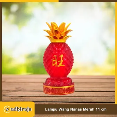 Lampu Altar Sembayang LED Wang Nanas Merah 11 cm