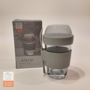 Neat Project Ataru Glass Yoghurt Cup with Toppings Divider