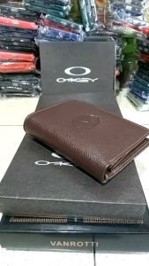 Dompet Kulit Pria 3 Dimensi kualitas premium Jual Dompet Kulit Okley 3 Dimensi Termurah Dompet Cowok - Dompet Pria Kulit Asli + Logo Okley