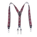 New man's suspenders fashion hook braces elastic adjustable suspensorio breles tirantes casual trousers Ligas father's gift. 