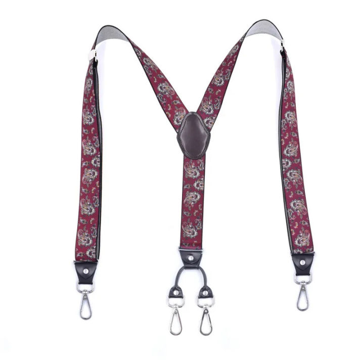New man's suspenders fashion hook braces elastic adjustable suspensorio breles tirantes casual trousers Ligas father's gift