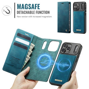 CaseMe Shockproof Detachable Leather Card Holder Wallet Case for iPhone 17 Pro Max 16 15 14 13 Kickstand Magnetic Phone Cover