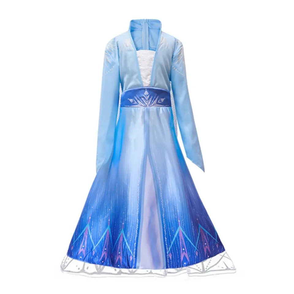 Elsa : Váy Công Chúa Elsa Cầu Vồng Xanh