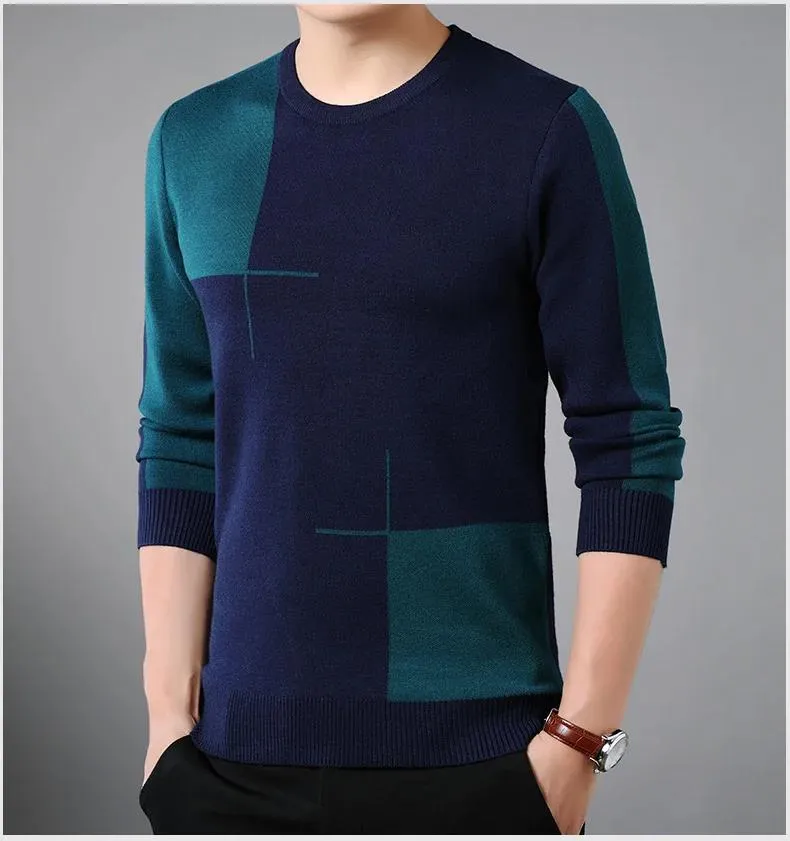 2020 Winter New Round Neck Long Sleeve T-Shirt Men Sweatshirt