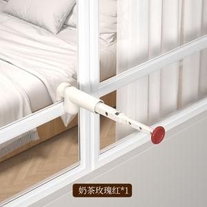 💕Foldable Retractable Portable Clothes Drying Rack for Balcony Home Indoor Punch-Free Invisible Retractable Clothes Drying Rod Bay Window Clothes Drying Rack Artifact可折叠伸缩便携式晾衣架
