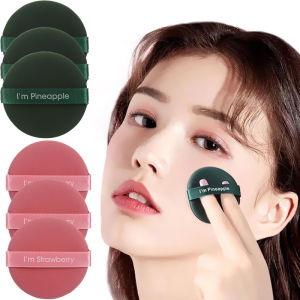 5 Pcs/Set Wet & Dry Ultra-Soft Round Makeup Blending Sponges Foundation Air Cushion Powder Puff for Applying BB Cream