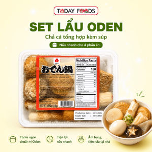 Set Lẩu Oden Kibun 440g Đông Lạnh Chả Cá Tổng Hợp Kèm Súp Nấu Nhanh Cho 4 Phần Ăn