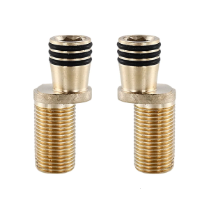 2ชิ้นห่วงฝักบัวอาบน้ำติดผนังสีบรอนซ์แบบปิดไม่ได้ชุดติดตั้งชั้นวางของในห้องน้ำที่มีประสิทธิภาพ