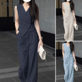 ZANZEA Korean Style Womens Work Elegant Sets V Neck Irregular Buttons Waistcoats Wide Leg Trousers Solid Suits #0918. 