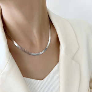GUERBEIS Bằng thép không gỉ tối giản vòng cổ dây đeo ôm sát cổ thiết kế hình học trang sức EVERYDAY thời trang cho nam và nữ