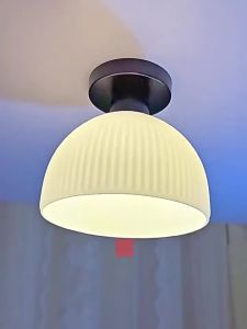 SXH  Minimalist Nordic Style Ceiling Light for Home Modern Entryway Ceiling Lamp Cream White Entryway Light
