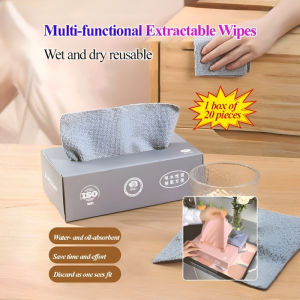 ✨Magic Removable Cloth Reusable Magic Cleaning Cloth Thickened Strong Oil Absorption Easy Cleaning Soft & Breathable High Water Absorption Easy Wash / Cloth / Magic Cloth