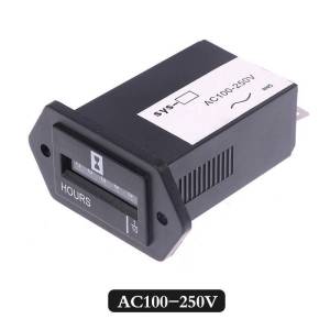 Alittlesetrtu 6 chữ số 100-250V AC 10-80V Đồng hồ đo giờ DC Bộ đếm giờ thạch anh kín hoàn chỉnh SYS-1 VN