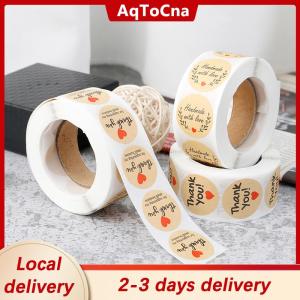 [COD] AqToCna Ship within 24 hours 500pcs Thank You Stickers Seal Labels Round Paper Label sticker for Decoration