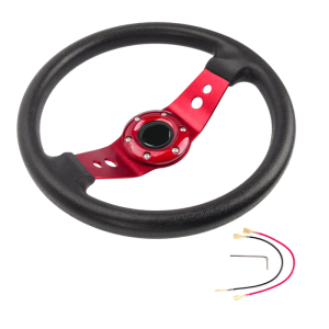 13ฟุตพวงมาลัยที่เร่งรีบทั่วโลกด้ามจับอลูมิเนียม ABS บาง320มม. เพื่อการควบคุมและการ Comfort ที่แข็งแกร่งขึ้น