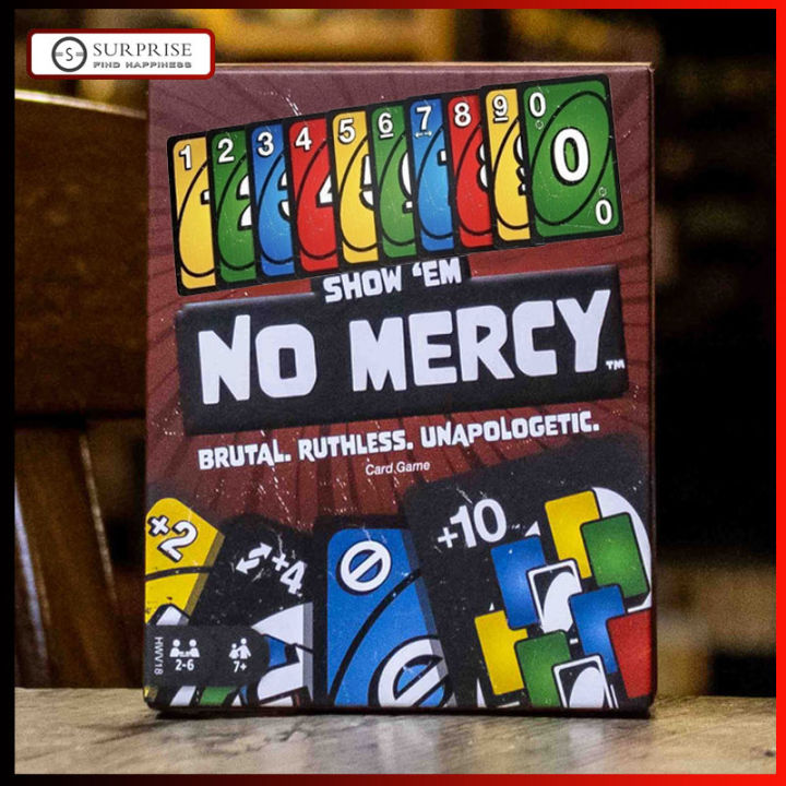 Card Game SHOW EM' NO MERCY Multi Coloured New Twists Kids Game Family ...