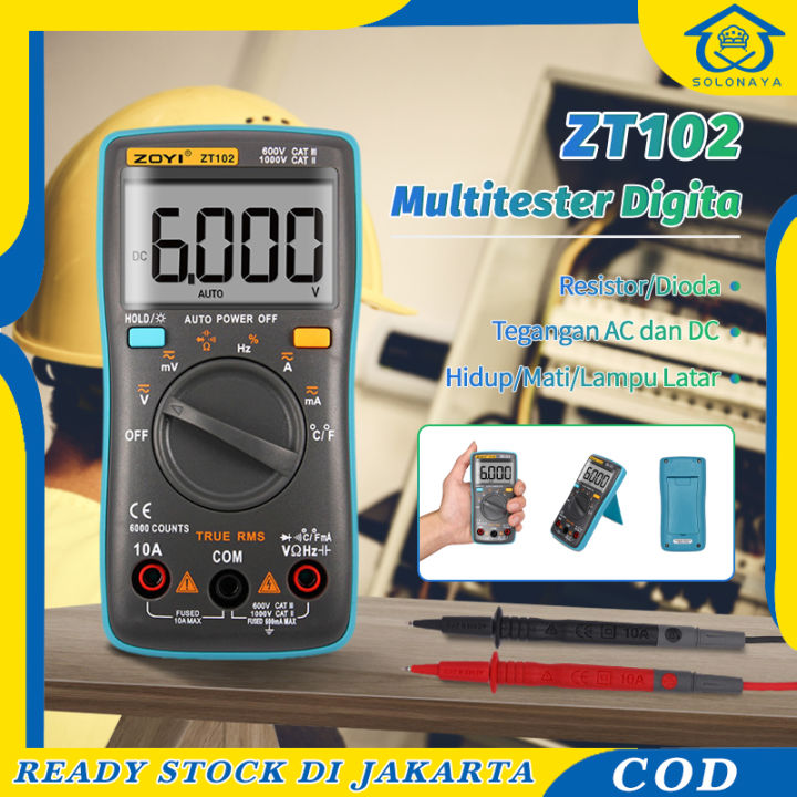 multimeter digital multi tester zotek ZT102 DT830G YX360 murah afo