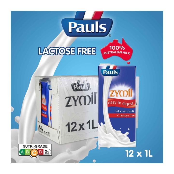 Pauls Zymil Lactose Free Full Cream 1L - Case | Lazada Singapore