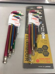 [Freeship +quà tặng 19k] Bộ lục giác Nhật 9 chiếc đầu bi màu sắc  1.5-10 mm  TLC-S9N Eight tại Máy cầm tay NTT vặn ốc chìm tuổi thọ cao