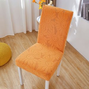 MINIMALUX 1Pcs Thickened Universal Chair Cover Removable Jacquard One Chair Cover Durable High Elastic Backrest Protector for Home Kitchen
