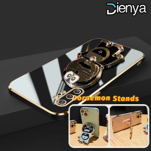 DIENYA Casing Ponsel untuk Samsung Note 10 Plus Note 20 Pro Note 20 Ultra Case lipat lapisan Doraemon HP kartun Casing Kesing kamera lensa penuh Softcase