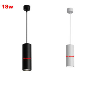 โคมไฟโคมไฟแขวน Led นอร์ดิกทันสมัย18W ที่ห้อยไฟ1หัวห้องรับประทานอาหารท่อทรงกระบอกตกแต่งโคมระย้าสายท่อโคมไฟแขวน1เมตร