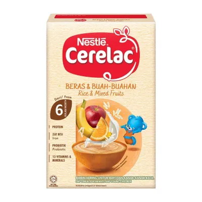 NESTLE CERELAC Rice And Mixed Fruits Infant Cereal 250G - From 6 Months