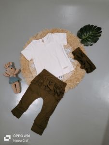 New Born up to 2 tahun Setelan Bayi Perempuan KAYLEEN By Mybee One set Baju Bayi Cewek Free Headband Murah