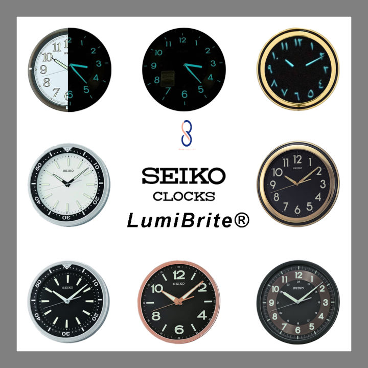 Seiko Wall Clocks Light Up by LumiBrite Technology Lazada Singapore