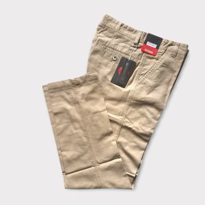 Emderee Celana Panjang Kanvas Pria Model Reguler 28-38 Kualitas Cardinal Abu-Abu