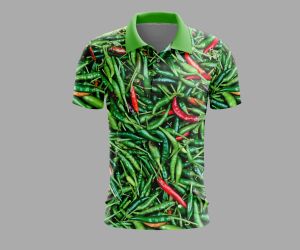 kaos jersey baju polo sayuran cabai hijau jersey polo cabe unik sayur balap printing 3d motif sayur