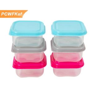 【PCWFKef】 6 cái thực phẩm lưu trữ container nhỏ nhựa chống ẩm container mini nhà bếp lưu trữ box với leakproof nắp phụ kiện nhà bếp