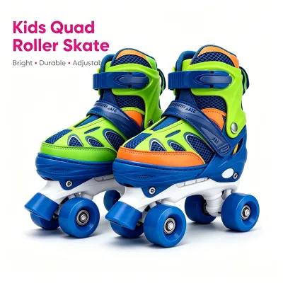 IMUTO[Free protective gear]Roller Skate Shoes for Kids Adjustable Quad Skates Roller Blades Skate Shoes for Girls Boys