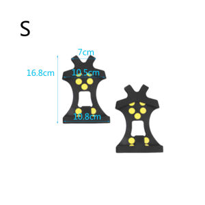 URBAG 1 Pair 10 Studs Winter Covers Grips Anti-Skid Ice Gripper Snow Shoes Spikes Crampons Cleats