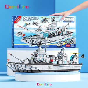 Mainan Bricks Kapal Induk 1560Pcs Kompatibel dengan Blok Jumbo Isi 1000 Mainan Anak