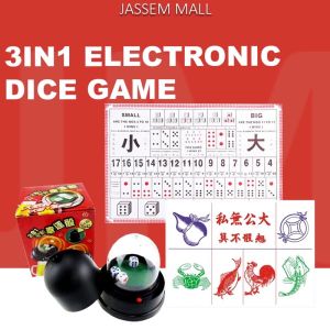 ✴️Ship Within 24H✴️ 3 in1 Electric dice cup board game 三合一 大话电动骰盅大小鱼虾蟹骰子